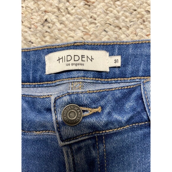 31 Buckle Hidden 90s High-Rise Straight Leg Raw Hem - Picture 7 of 8